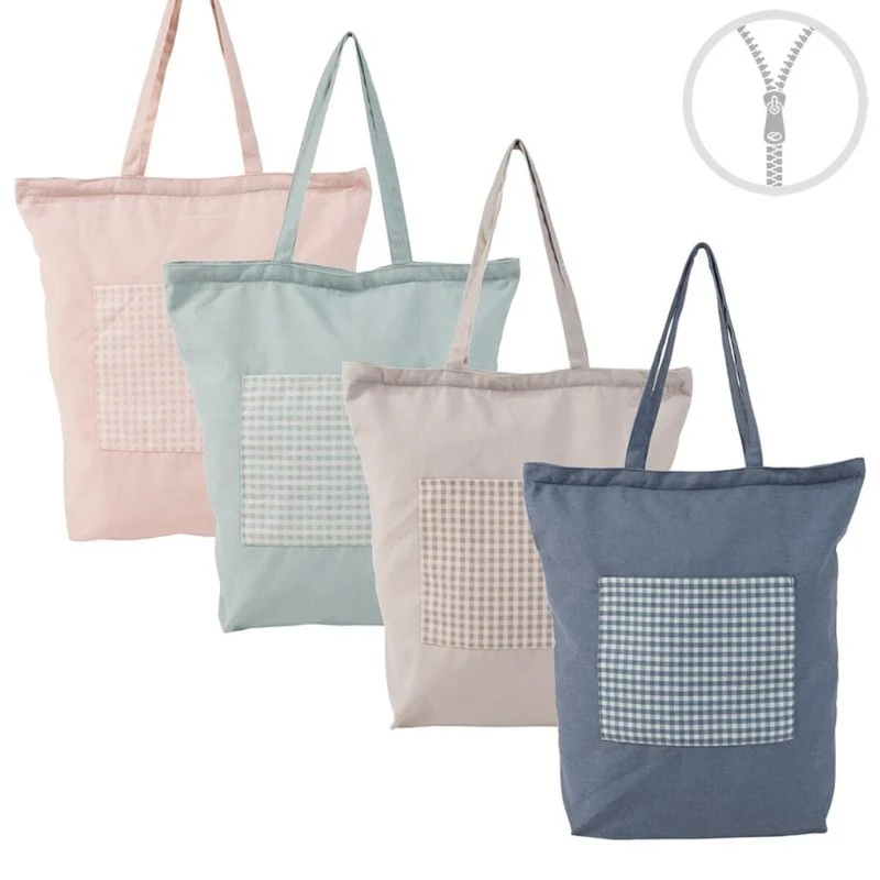 BOLSA CON CREMALLERA BOLSILLO VICHY