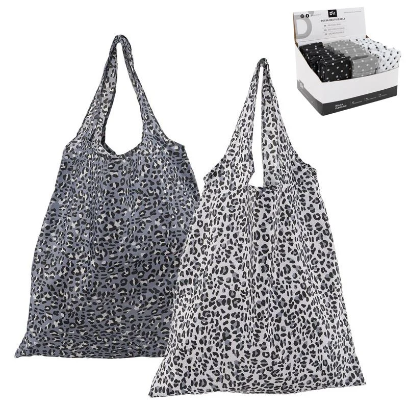 BOLSA COMPRA PLEGABLE ANIMAL PRINT