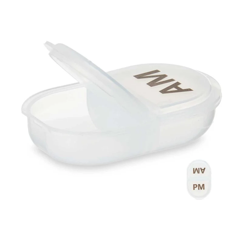 SET 2 PASTILLEROS PLASTICO AM Y PM 9GR