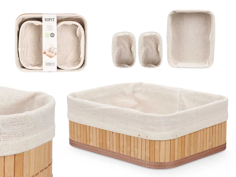 ORGANIZADOR BAMBU BLANCO