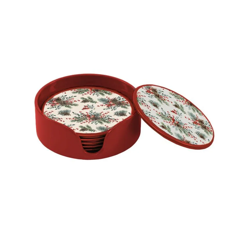 JUEGO DE 6 POSAVASOS NAVIDAD