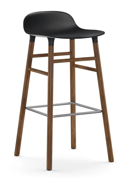 Taburete Form Nogal Negro 75 cm