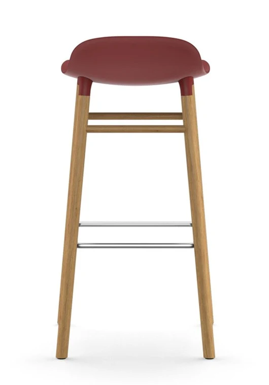 Taburete Form Roble Rojo 75 cm