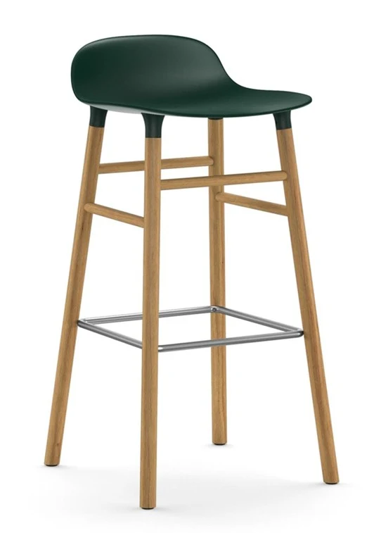 Taburete Form Roble Verde 75 cm