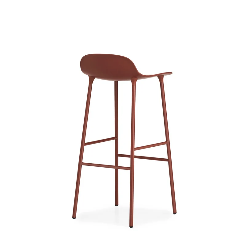 Taburete Form Acero Rojo 75 cm