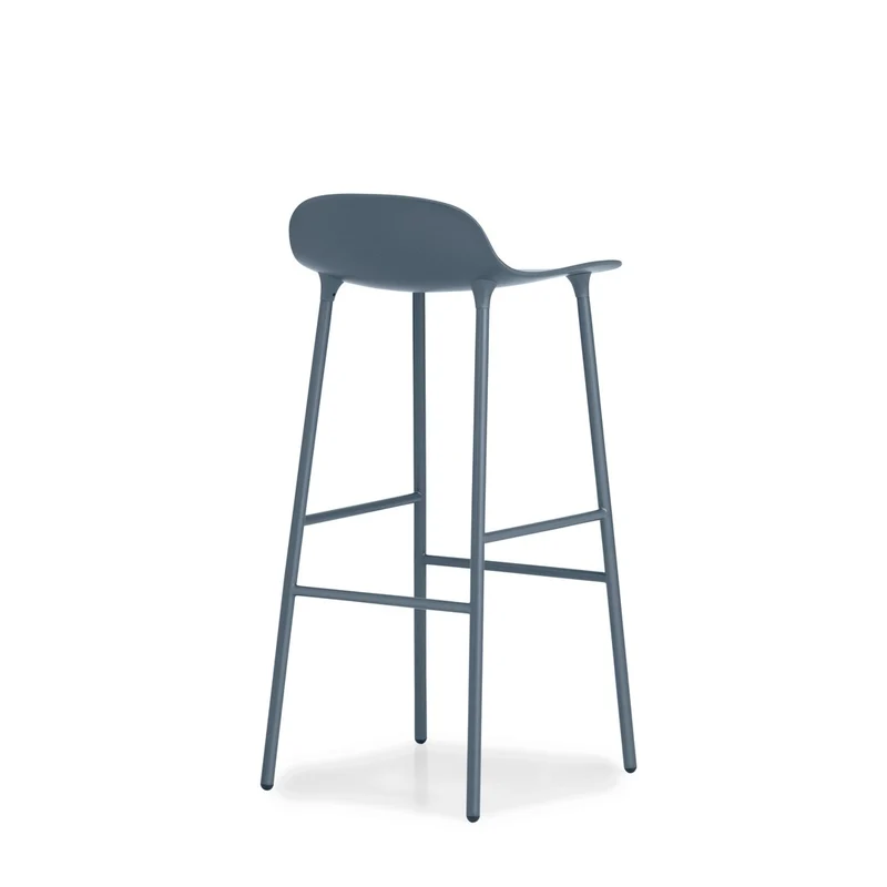 Taburete Form Acero Azul 75 cm