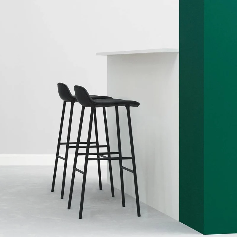 Taburete Form Acero Negro 75 cm