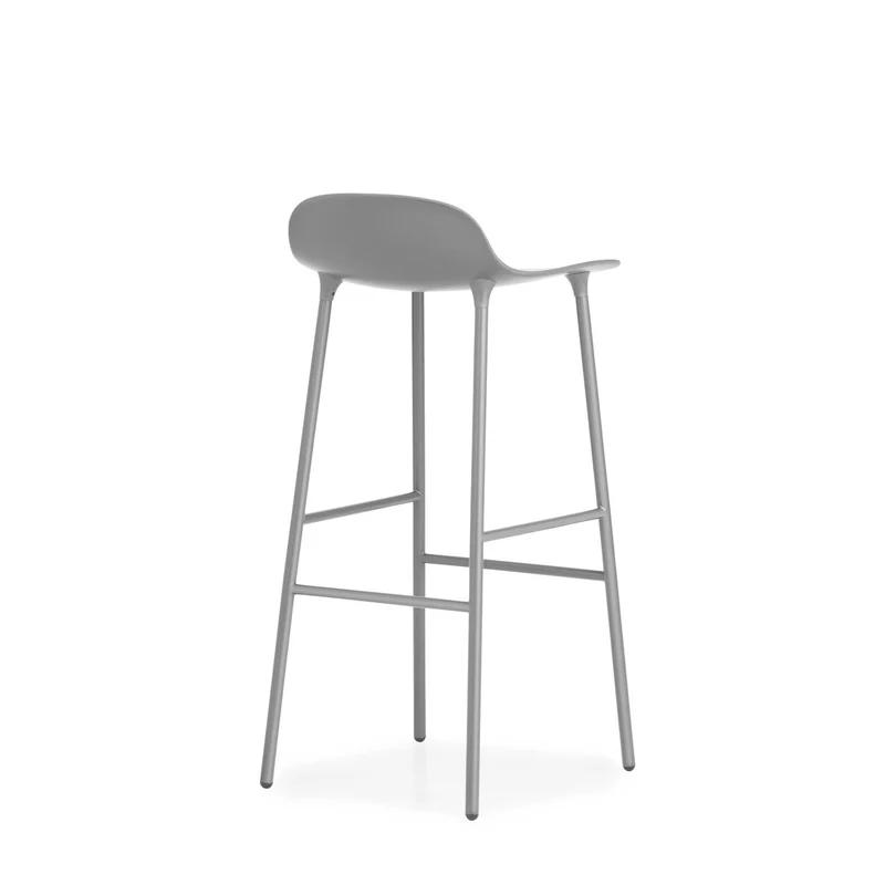 Taburete Form Acero Gris 75 cm