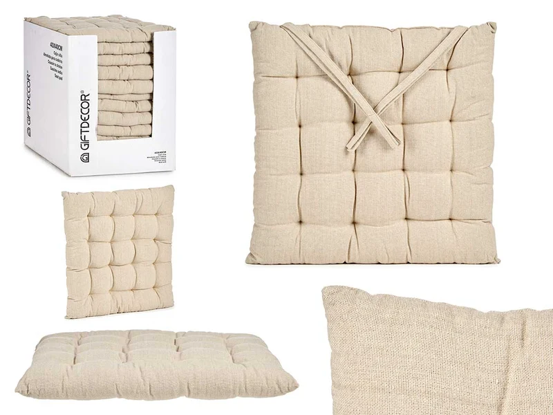 COJIN SILLA LISO CREMA