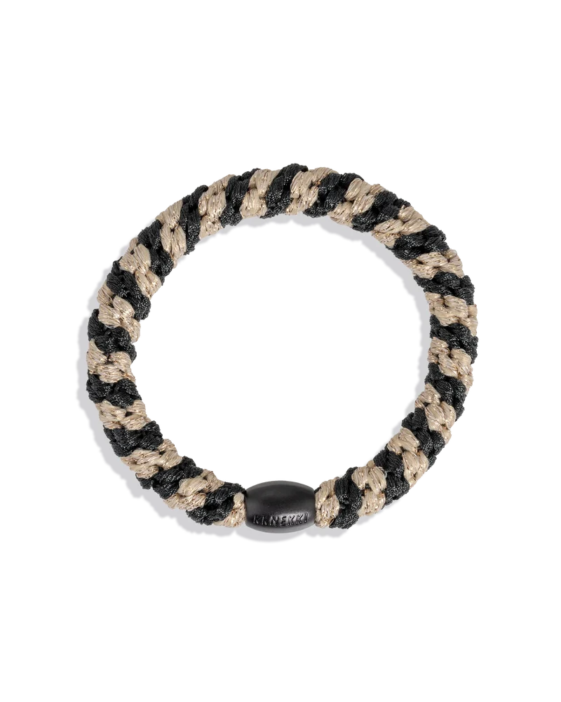 KKNEKKI BLACK-BEIGE GLITTER STRIPE