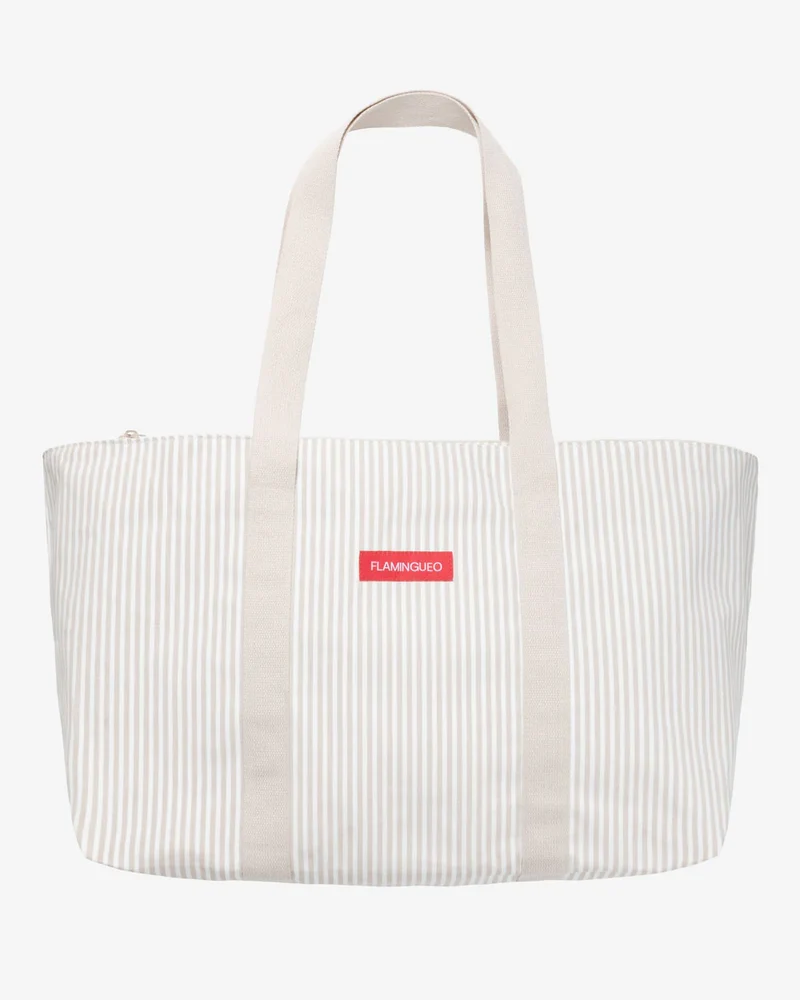 TOTE BAG FLAMINGUEO BRUNY BEIGE