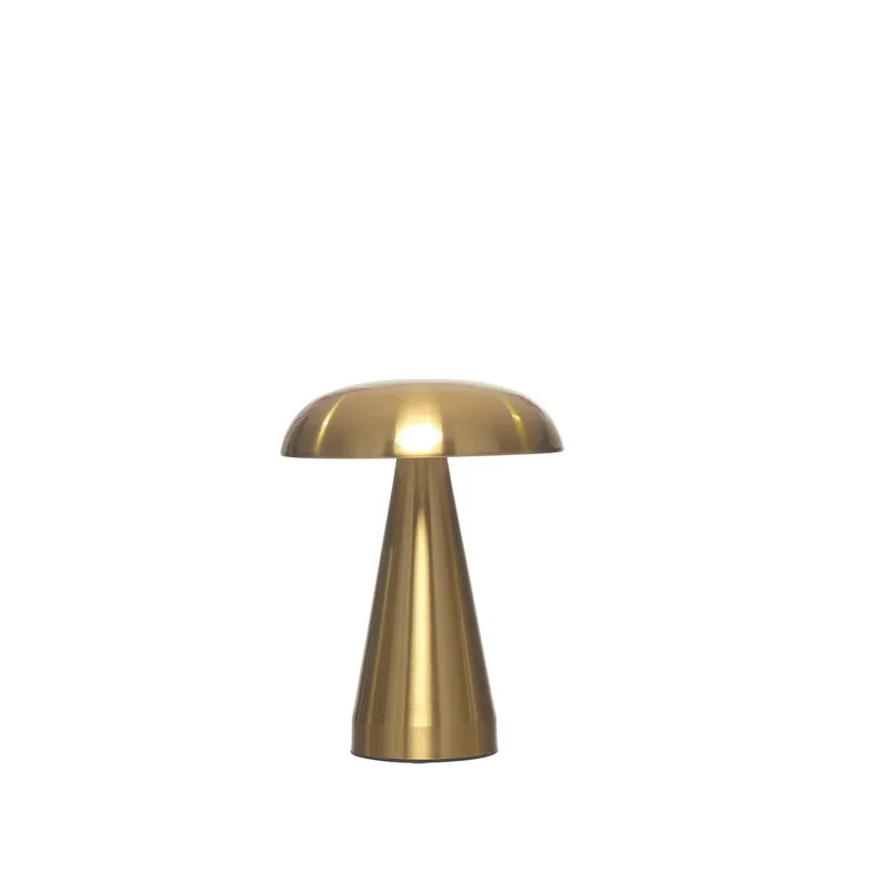 LAMPARA TACTIL DORADA 20CM
