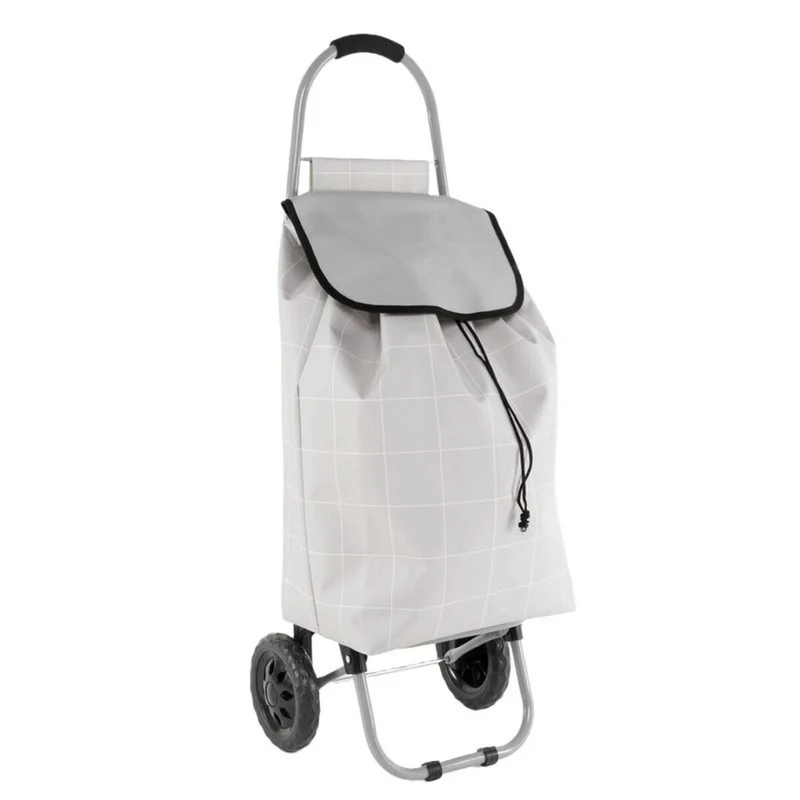 CARRO COMPRA 38L PLEG. GRIS