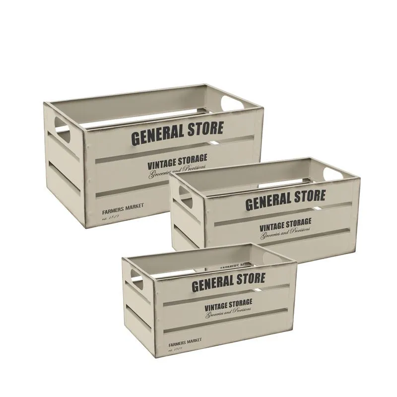 CAJA DE METAL BLANCO
