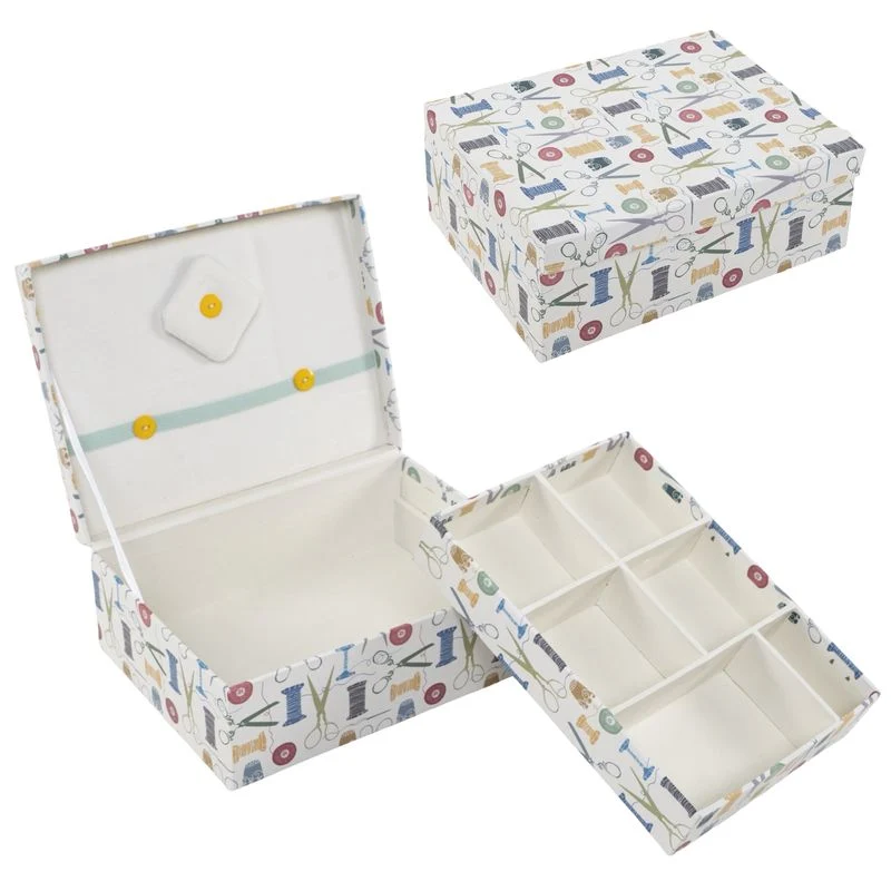 CAJA DE COSTURA CON DEPARTAMENTOS