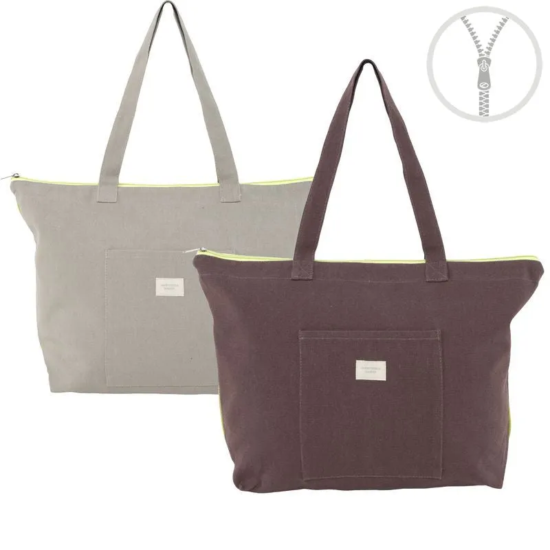 BOLSO ALGODON CREMALLERA LUCINE