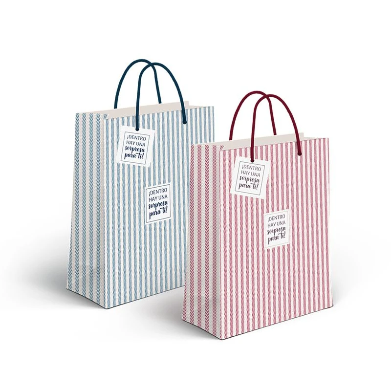 BOLSA PAPEL M RAYAS