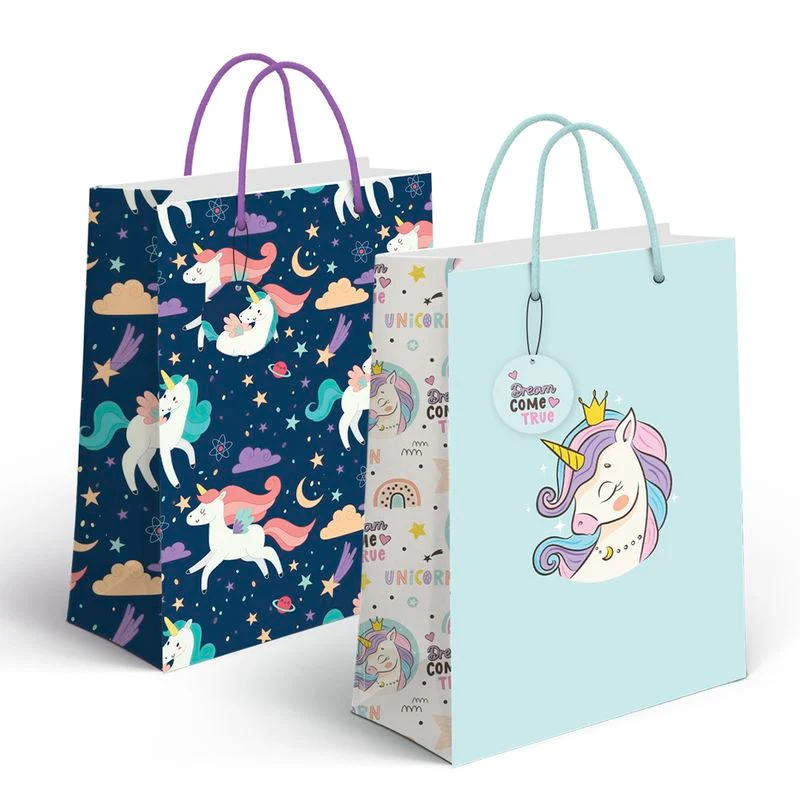 BOLSA PAPEL XL UNICORNIO