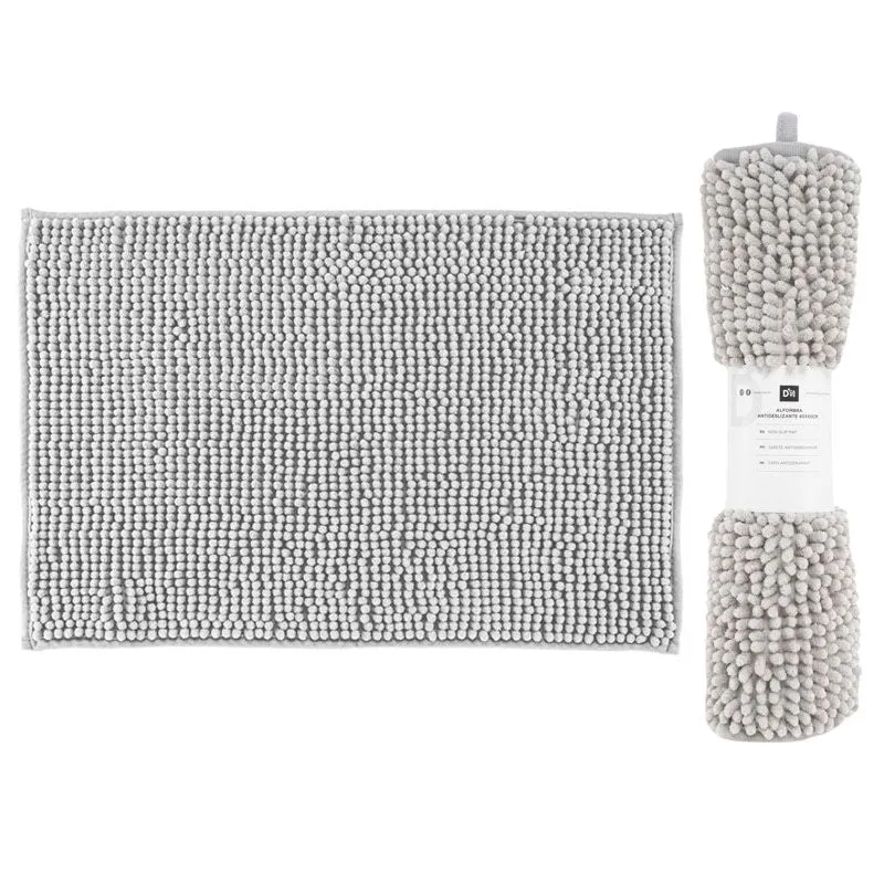 ALFOMBRA ANTIDESLIZANTE GRIS CLARO 40X60