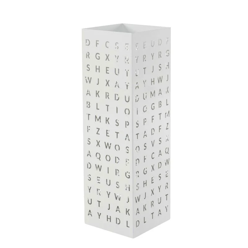 PARAGÜERO METAL LETRAS BLANCO