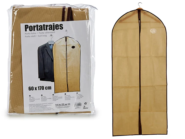 PORTATRAJES 60X170CM COL NATURAL