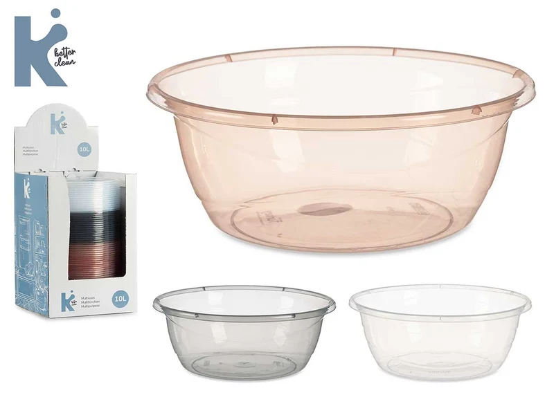 MULTIUSO PLASTICO 10L TRANSPARENTE SURT 3