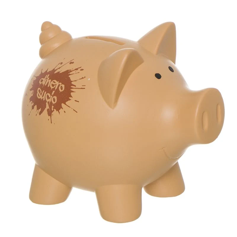 HUCHA CERDO DINERO SUCIO L
