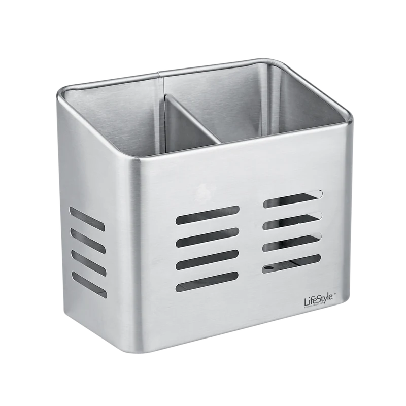 ESCURRECUBIERTOS INOX DOBLE 16x9x13,5