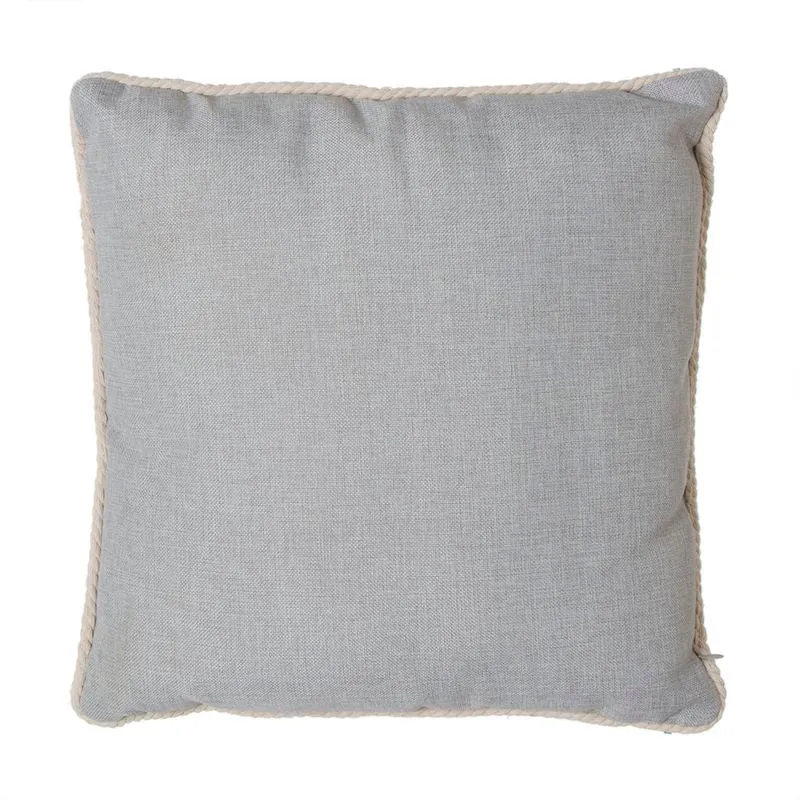 COJIN 42X42 BORDE CUERDA GRIS CLARO