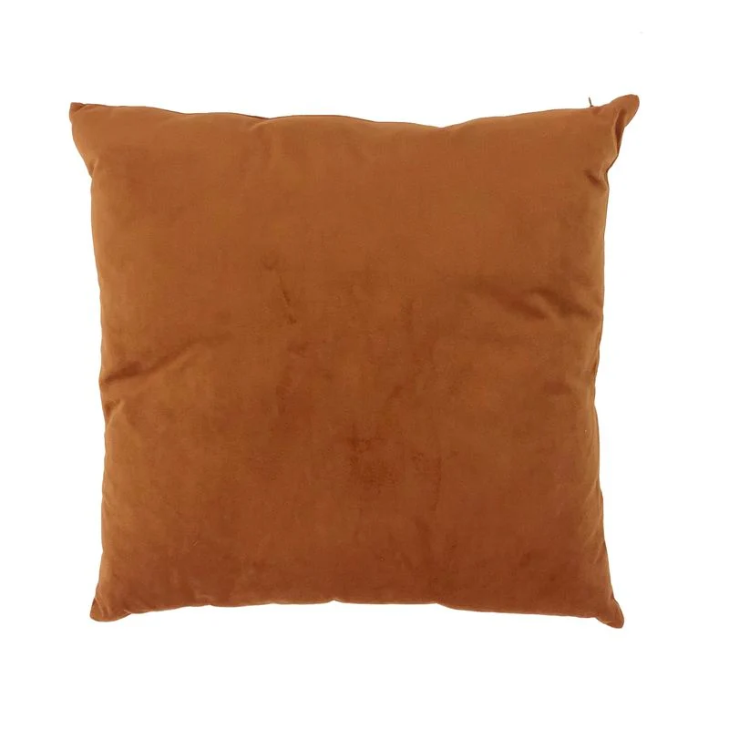COJIN 45X45 TERCIOPELO TERRACOTA
