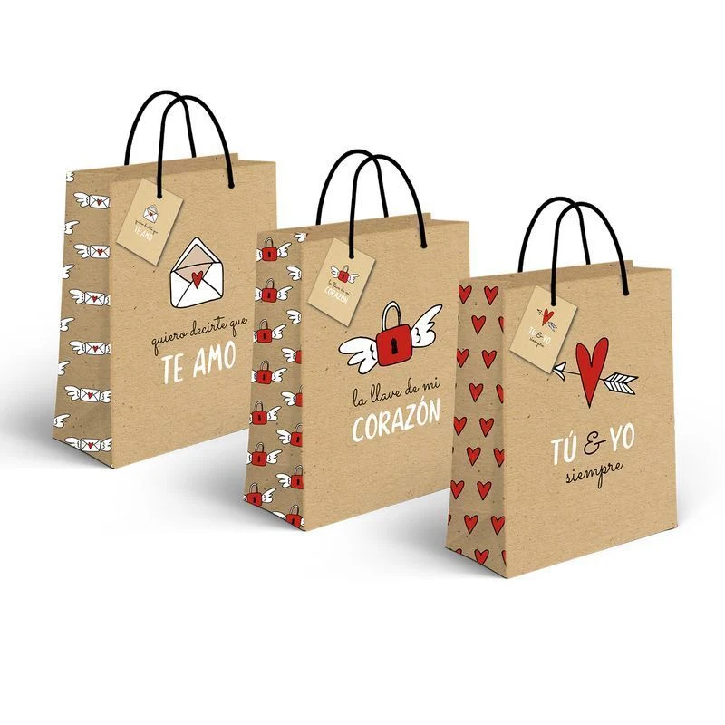 BOLSA PAPEL CRAFT L SAN VALENTÍN