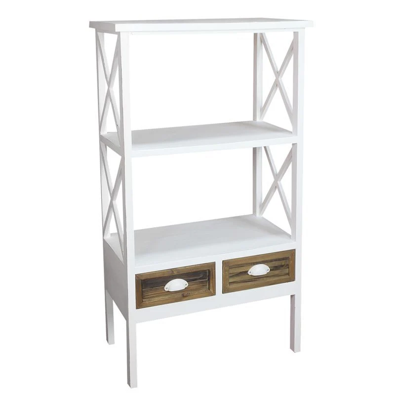 MUEBLE ESTANTERIA 2 CAJONES