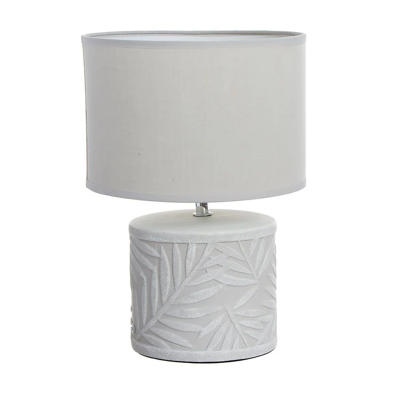 LAMPARA BASE CERAMICA HOJAS