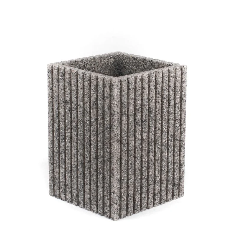 VASO BAÑO GRIS RAYAS