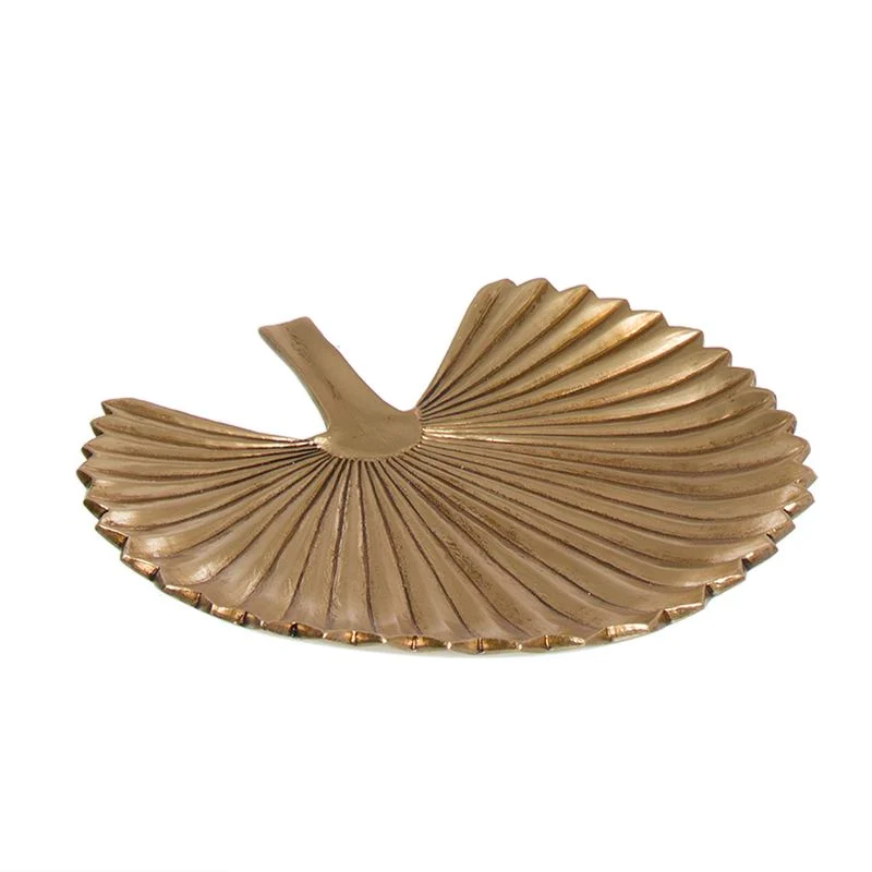 VACIABOLSILLOS FORMA HOJA ORO