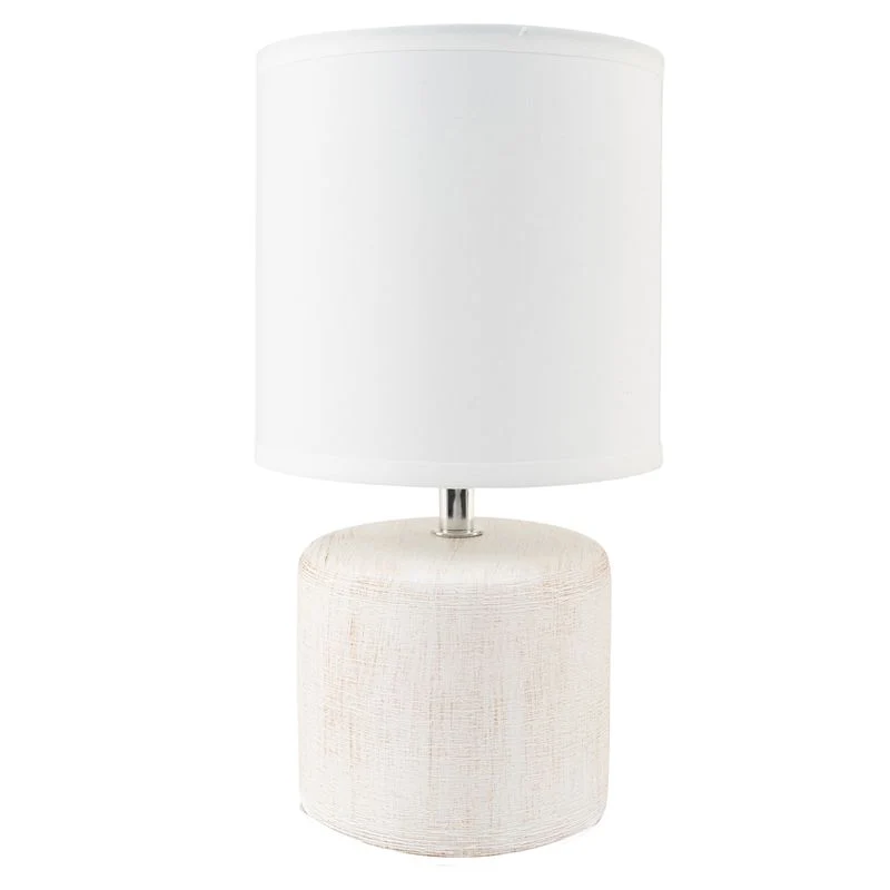 LAMPARA BASE CERAMICA BLANCA