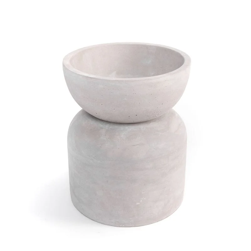 MACETERO CEMENTO M GRIS
